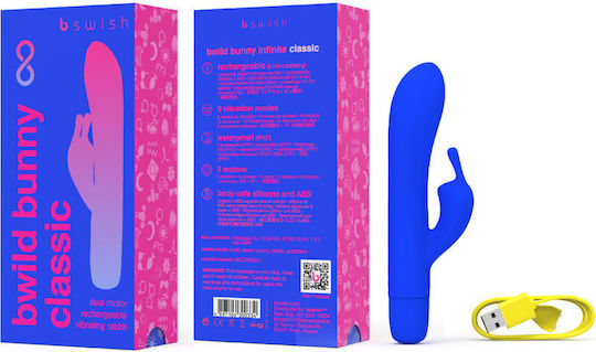 bswish Vibrator Kaninchen 15.24cm Blau