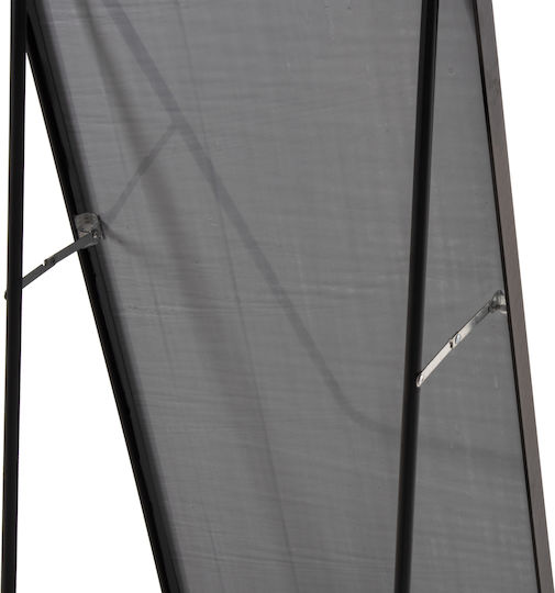 HomeMarkt Boely Огледало На Пода С Черна Алуминиева Рамка 160x39см