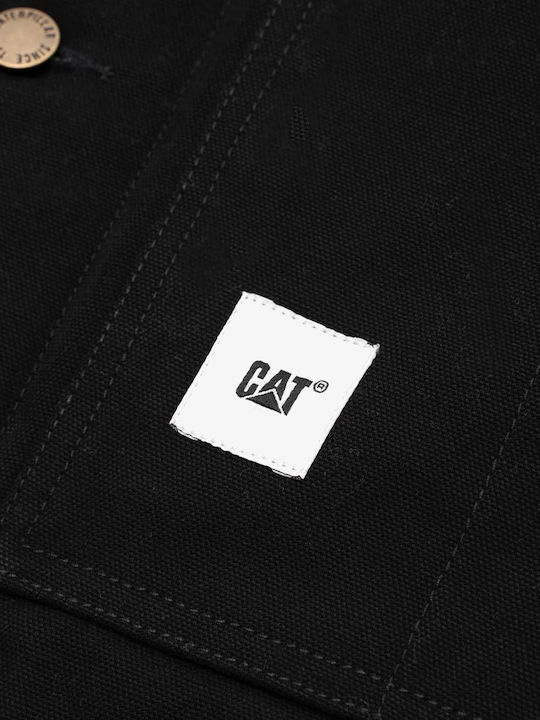 CAT Herren Winter Jacke Lässig Schwarz