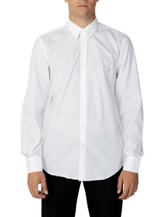 Antony Morato Shirt Men's Shirt Long Sleeve Cotton Blue