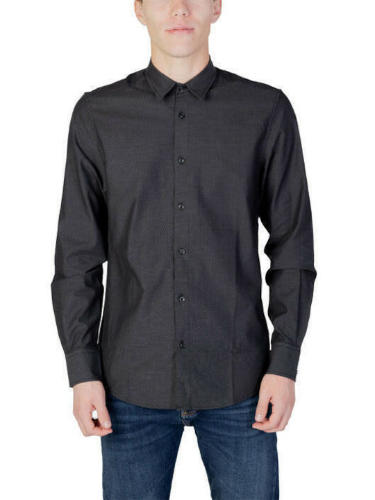 Antony Morato Shirt Men's Shirt Long Sleeve Cotton Blue