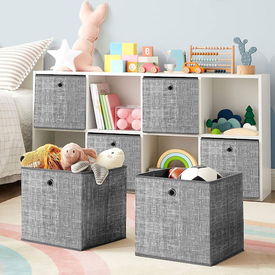 Songmics Papier Aufbewahrungsbox Gray 6Stück