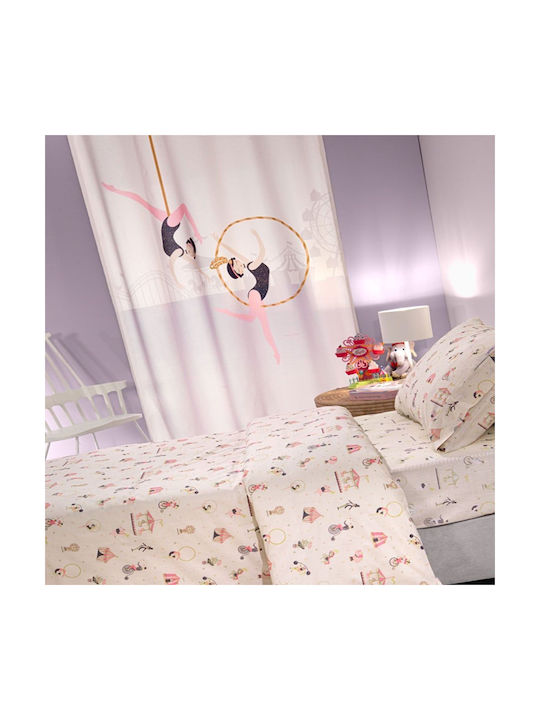 Saint Clair Kinder Vorhang mit Haken Rosa 160x240cm