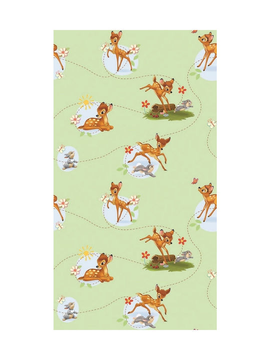 Disney Perdea pentru Copii Bambi 43 Green cu Bretele Verde 140x290buc