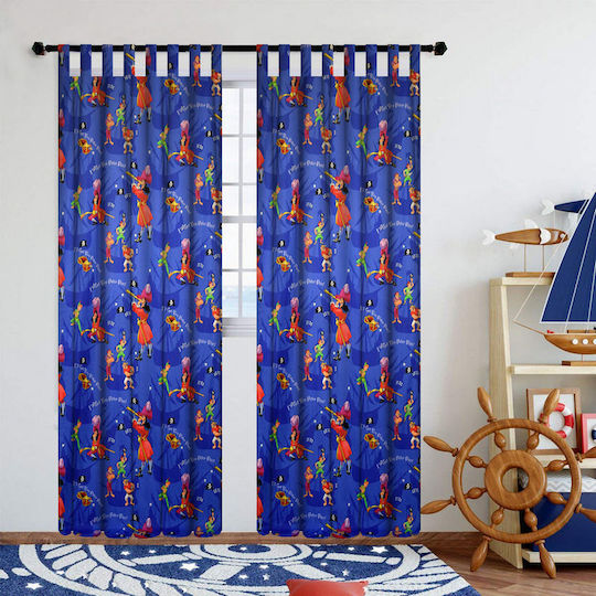 Disney Kids Tab Top Curtain Peter Pan 42 140x290cm