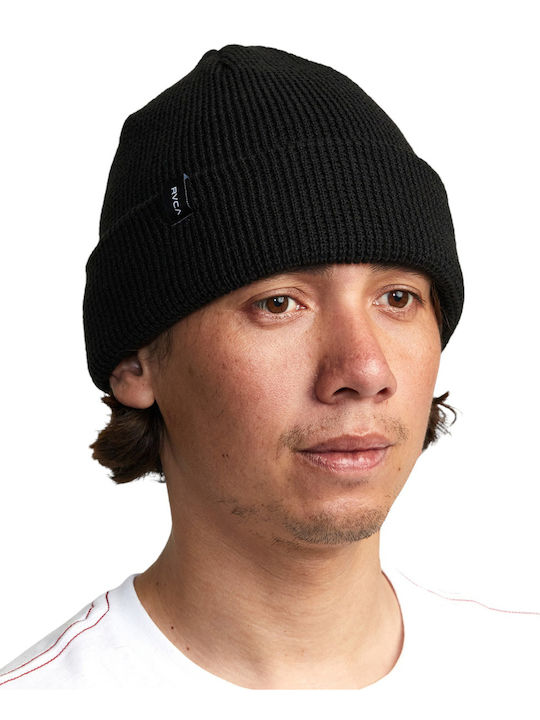 RVCA Beanie Unisex Σκούφος Πλεκτός σε Μαύρο χρώμα