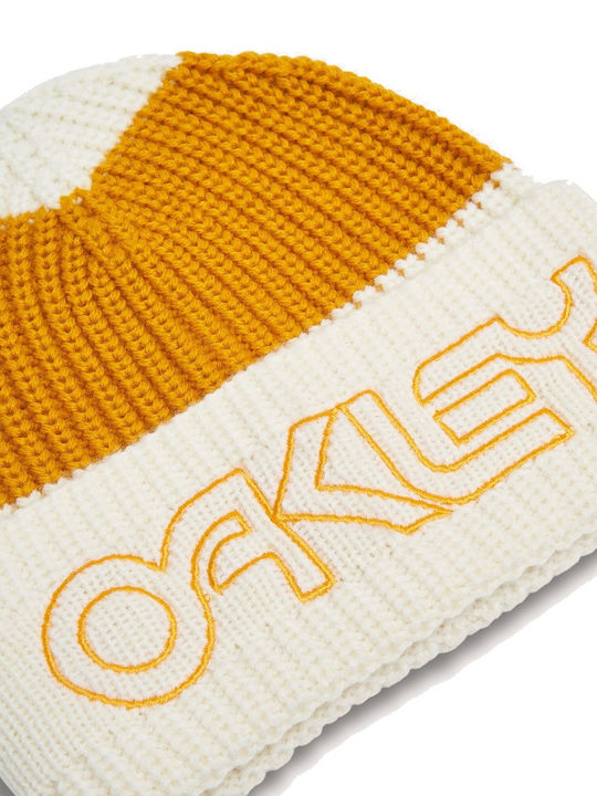 Beanie Unisex Σκούφος Πλεκτός σε Λευκό χρώμα