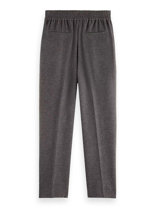 Scotch & Soda Damen Stoff Hose in Tapered Linie Grey