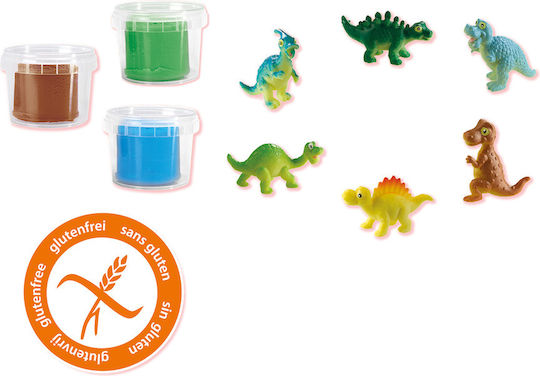 Ses Creative Knete Spiel-Set Jurassic Dino World Für 3+ Alter 3 Stück