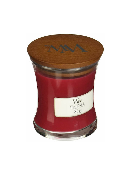 WoodWick Scented Candle Jar Red 85gr 1pcs