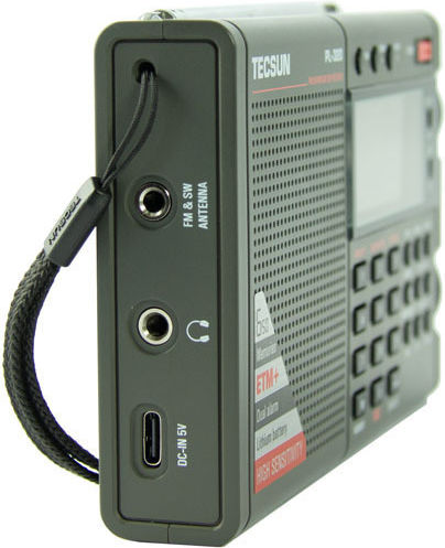Tecsun PL-320 Φορητό Ραδιόφωνο Επαναφορτιζόμενο με USB Μαύρο