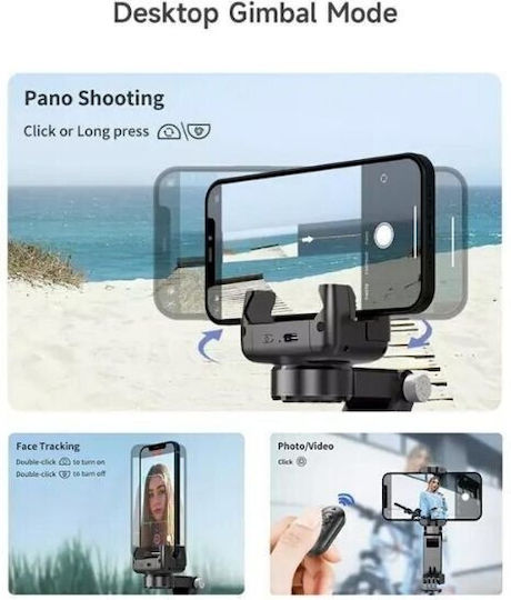 Devia Life Creation Q18 Selfie-Stick Τρίpod Κινητού Bluetooth Schwarz