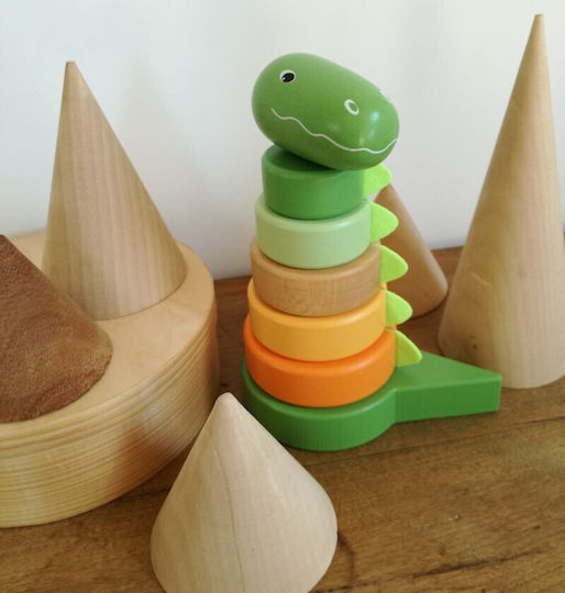 Egmont Stacking Toy Pyramid Arthur made of Wood for 18++ Months