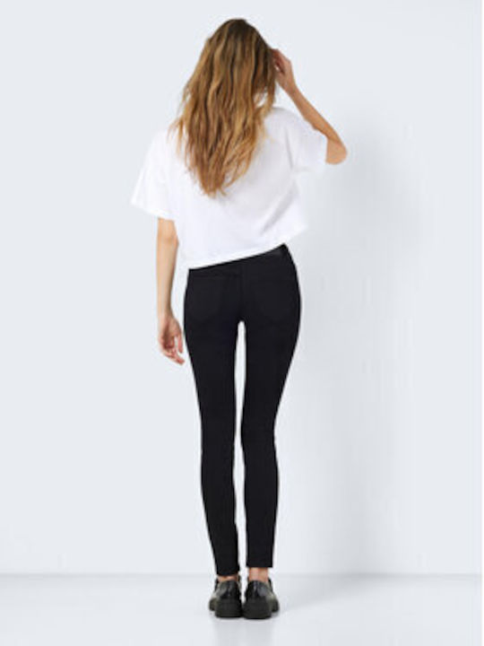 Noisy May Blugi pentru femei cu croială skinny Black