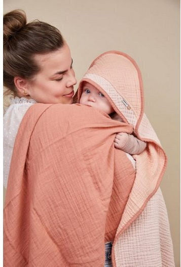Bebejou Cotton Swaddle Wraps Pink Pink 70x70cm. 3pcs