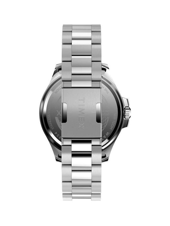 Harborside Ανδρικό Ρολόι 43mm Μπαταρίας Ασημί