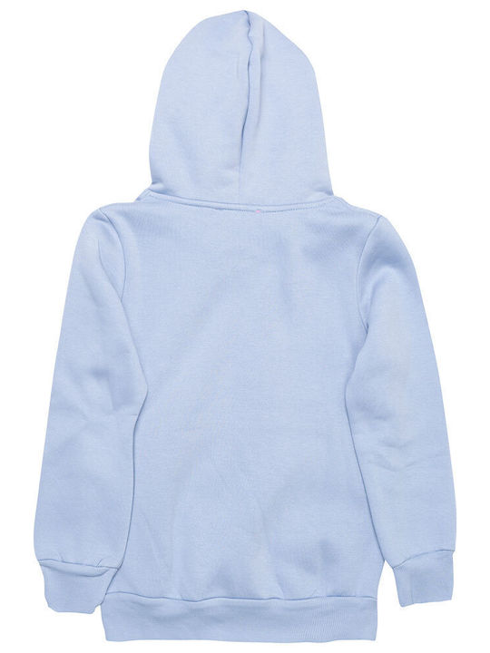BodyTalk Kinder Sweatshirt mit Kapuze und Taschen Hellblau