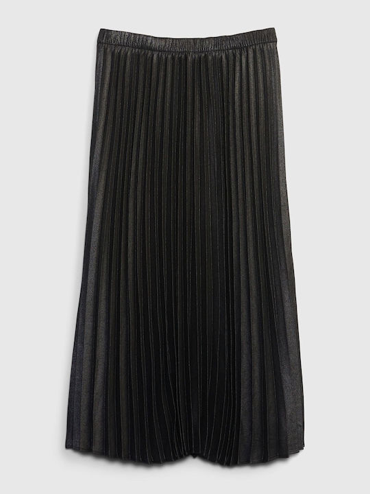 GAP Pleated Midi Skirt cast iron grey