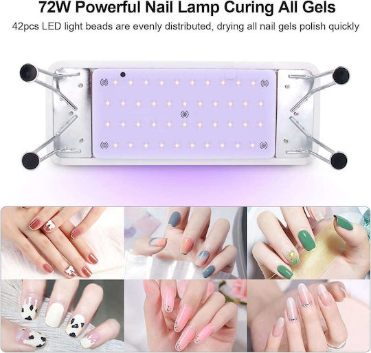 Nageltrockner UV / LED 72W Weiß