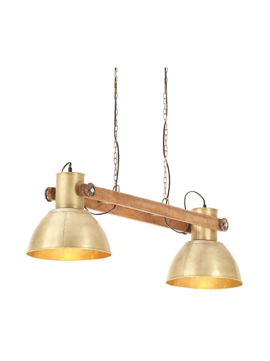 vidaXL Industrial Pendant Light Multicolour with Socket E27 29x28cm