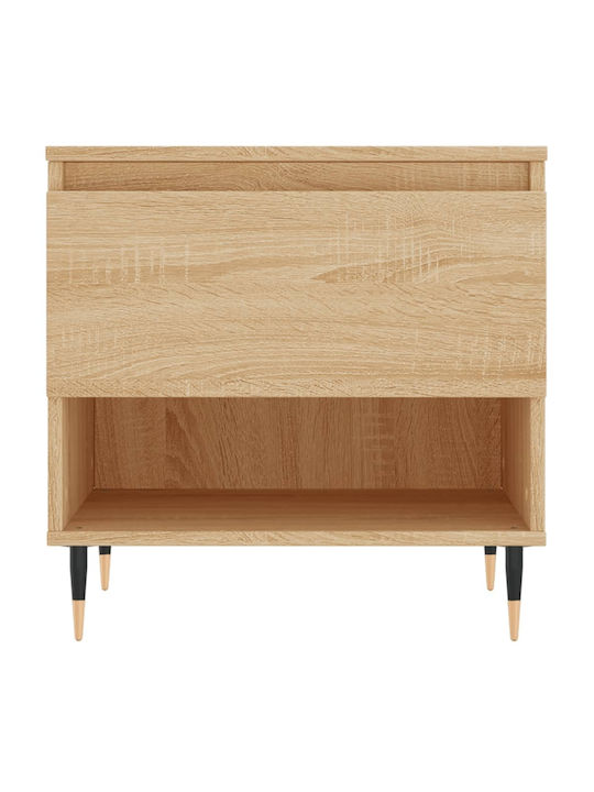 Masă Laterală Rectangulară Din Lemn Cu Sertare Sonoma Stejar 2 Buc M50xL46xÎ50cm