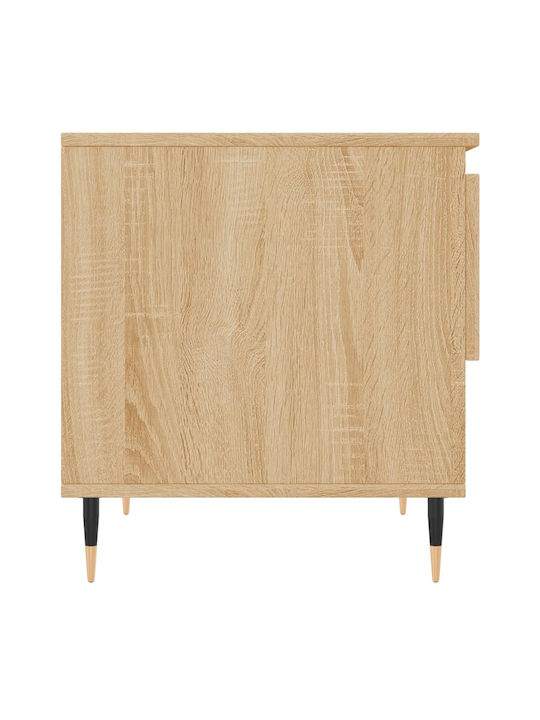 Masă Laterală Rectangulară Din Lemn Cu Sertare Sonoma Stejar 2 Buc M50xL46xÎ50cm