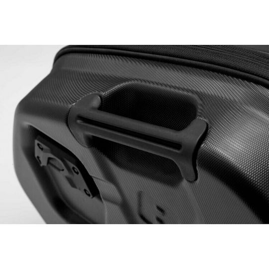 SW-Motech Motorcycle Hard Side Case Set 25lt in Black Colour