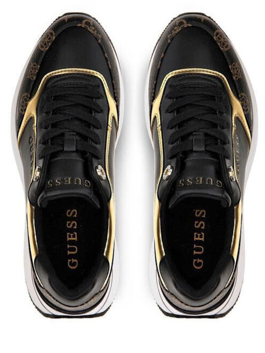 Guess Γυναικεία Sneakers Καφέ