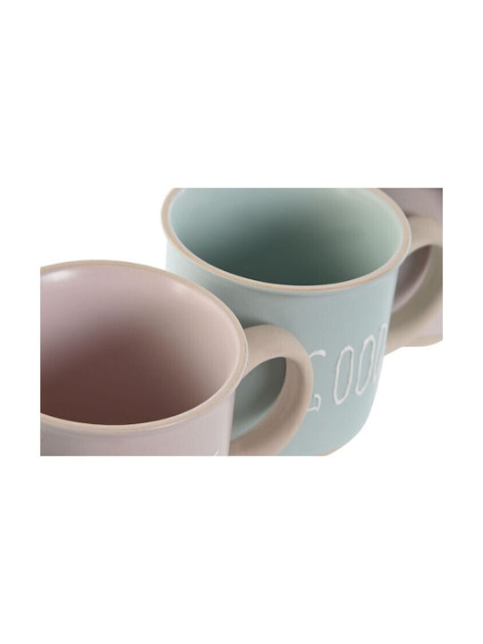 Home Esprit Urban Tasse Keramik Bunt 4Stück