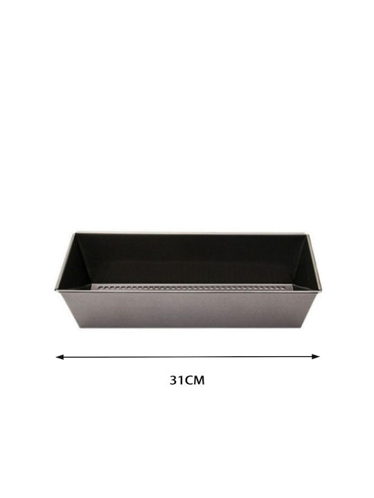 Tpster Aluminum Bread Baking Pan 31x11.5cm