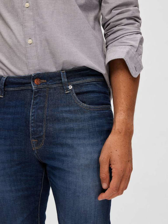 Men's Jeans Pants with Slim Fit Dark blue.