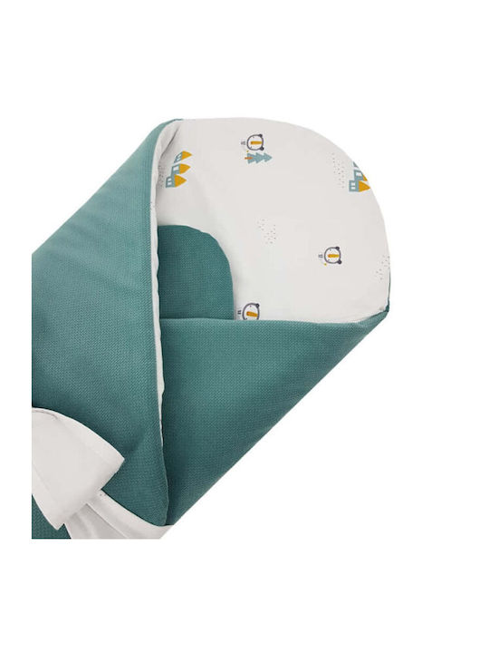 Ekokids Pătură Pepinieră Swaddling pături Mint Houses Catifea Verde 75x75cm