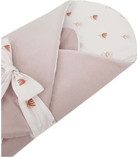 Ekokids Κουβέρτα Αγκαλιάς & Λίκνου Beige Meadow Βελουτέ Μπεζ 75x75εκ.