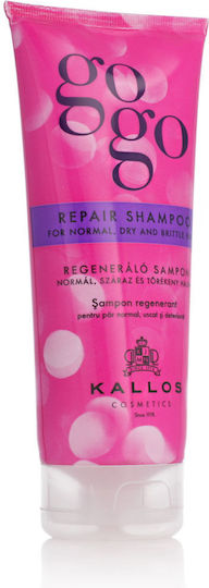 Kallos Cosmetics Gogo Repair And Fragile Σαμπουάν Αναδόμησης/Θρέψης για Ξηρά Μαλλιά Μαλλιά 200ml