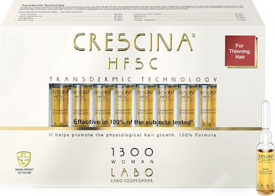 Labo Crescina Transdermic HFSC 1300 Hair Ampoules against Hair Loss 20x3.5ml