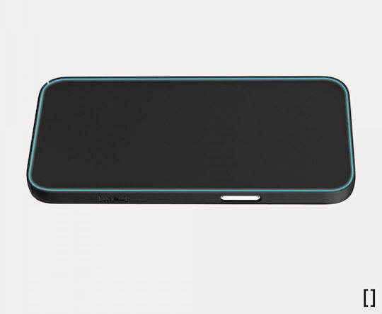 Nekit Umschlag Rückseite Kunststoff 1mm Schwarz (iPhone 15)