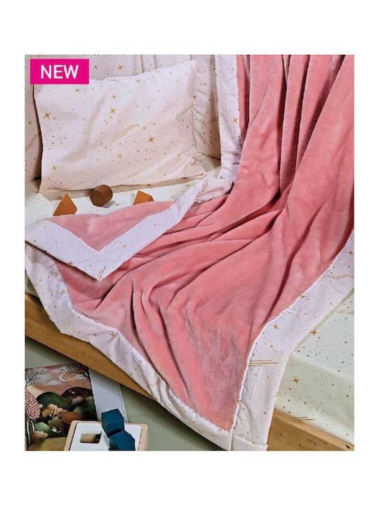 Kentia Blanket Nursery Swaddling Blankets Velvet Pink 80x100cm 000073892