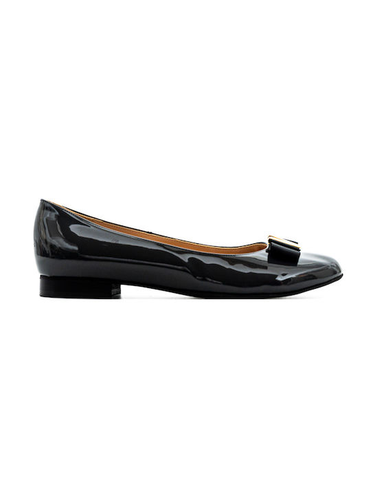 Politis shoes Anatomic Patent Leather Ballerinas Gray