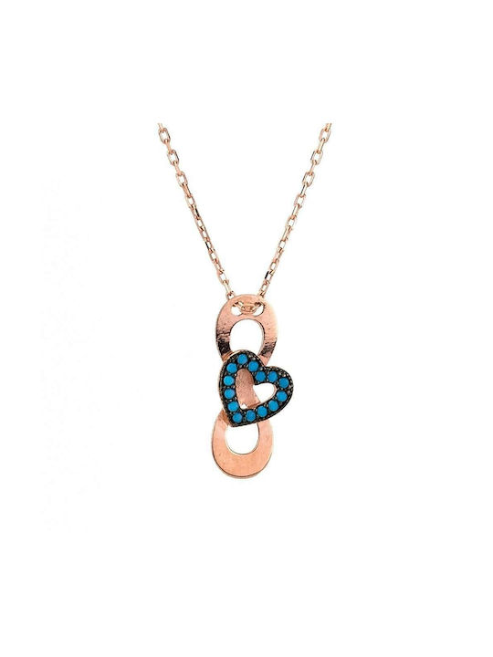 Goldsmith Necklace Infinity from Pink Gold Plated Silver