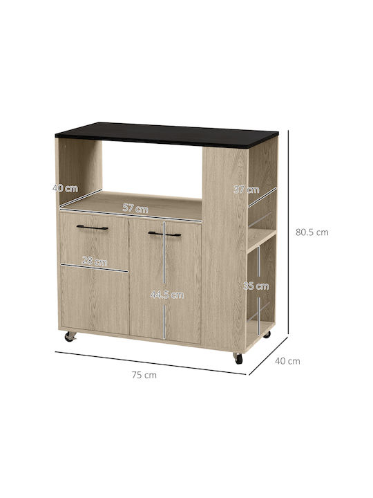 Floor Cabinet Blue 75x40x80.5 cm
