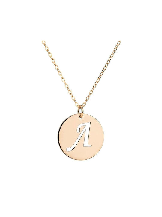 Goldsmith Necklace Monogram from Gold Plated Silver