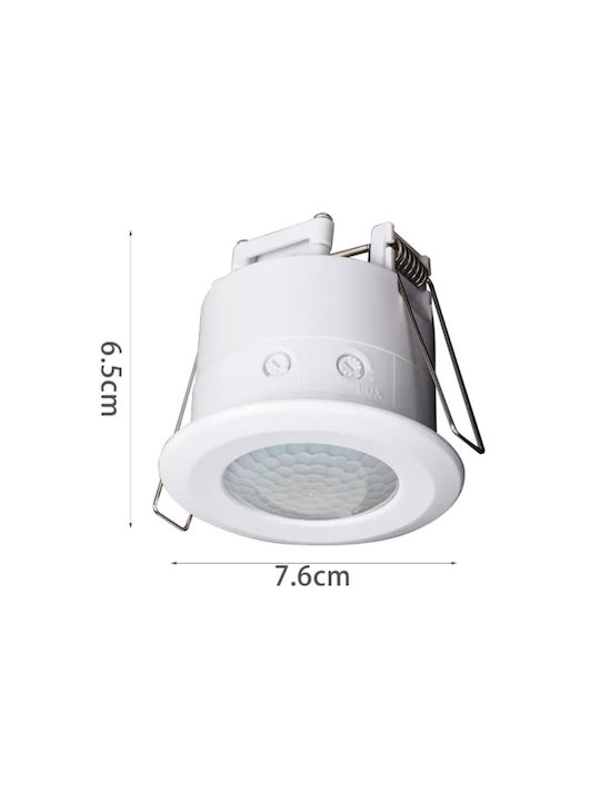 Aigostar Recessed Spot with Integrated LED and Natural White Light White 7.6x7.6cm. 1pcs