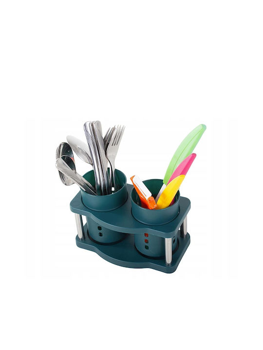 Plastic Green Cutlery Drainer 19x9.5x10cm