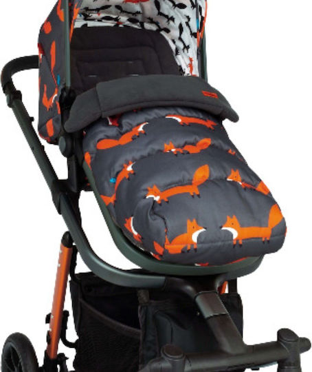 Cosatto Mister Fox Stroller Footmuff with Fleece Lining 85x48cm Gray