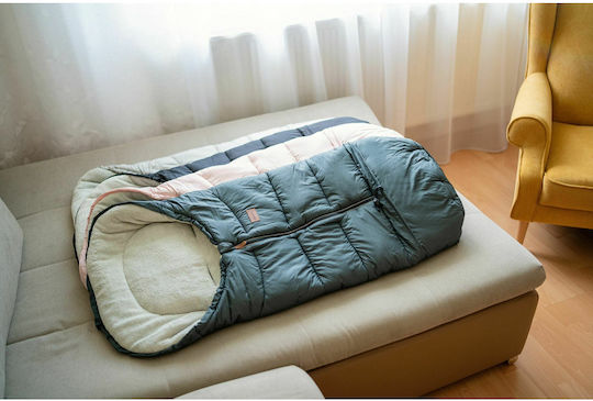 Petite & Mars Jibot Sac de picioare pentru cărucior Negru cu căptușeală Fleece 100x48εκ.