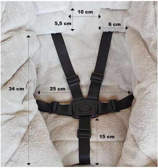 Petite & Mars Jibot Sac de picioare pentru cărucior Verde cu căptușeală Fleece 100x48εκ.