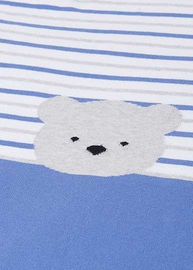 Mayoral Blanket Nursery Swaddling Blankets Knitted Light Blue Sea Blue 80x100cm