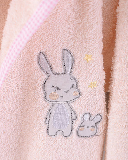 Rythmos Kids Hooded Bathrobe Gabby White