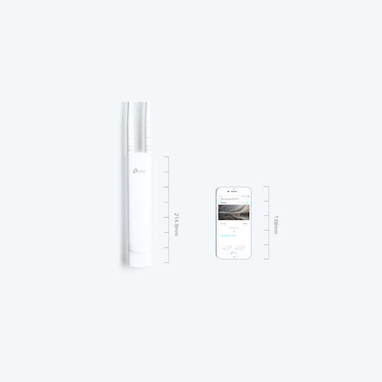 TP-LINK EAP113-Outdoor v1 Access Point Wi‑Fi 4 Single Band (2.4GHz) Λευκό