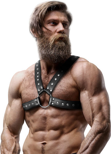 Fetish Submissive Ανδρικό Harness Μαύρο